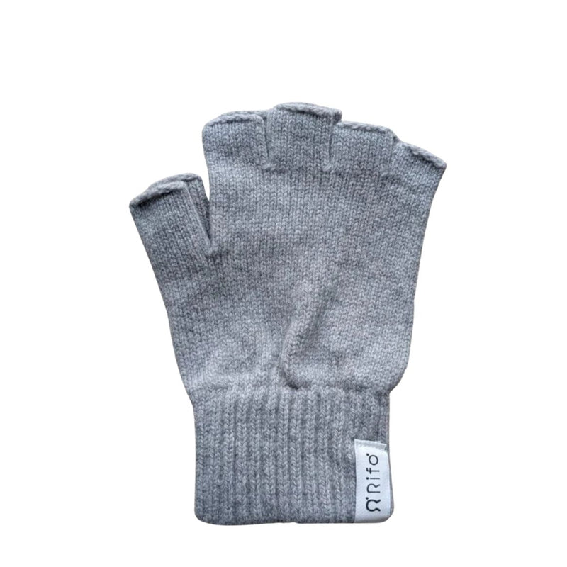 RIFO Samuele fingerless gloves grey calce men