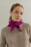 RIFO Masha recycled cashmere bandana pink geranio unisex