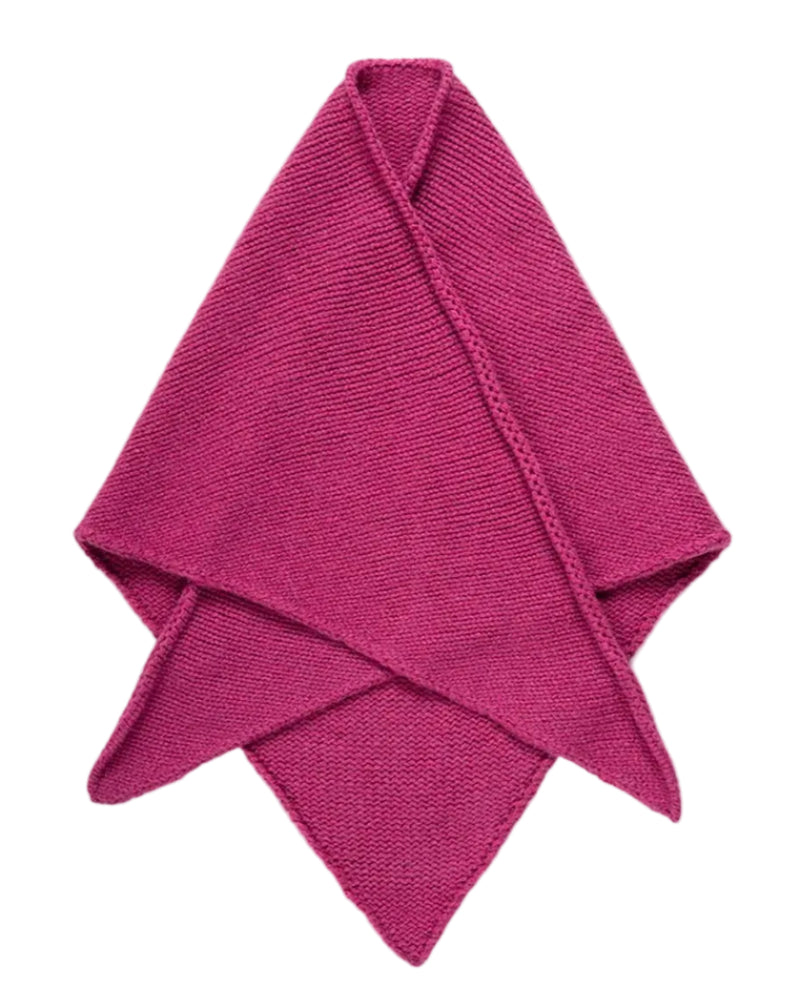RIFO Masha recycled cashmere bandana pink geranio unisex