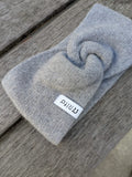 RIFO Nadia recycled cashmere headband grey calce women