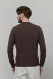 RIFO Romeo recycled cashmere sweater brown corteccia men