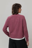 RIFO Tosca recycled cashmere cardigan red marsala women