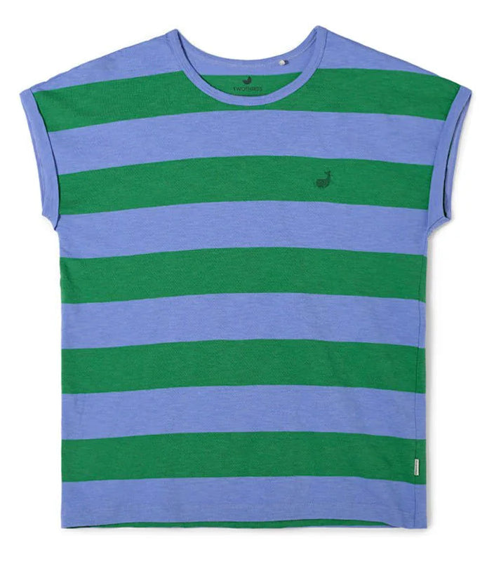 TWOTHIRDS Santandria striped t-shirt bicolour green women