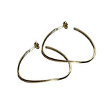 SEW A SONG Bent hoops gold plated
