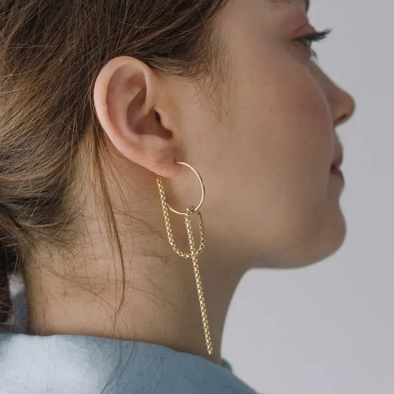 SEW A SONG Nimes hoops gold plated