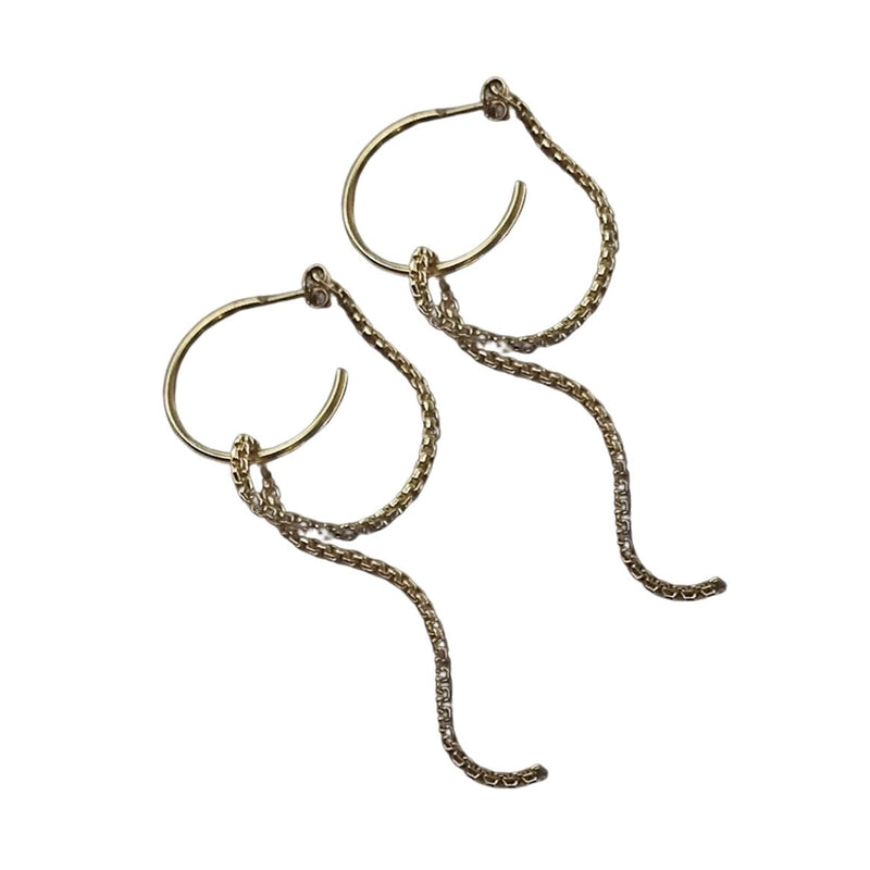 SEW A SONG Nimes hoops gold plated