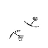 SEW A SONG Portion earrings silver