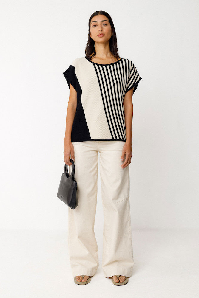 SKFK Ainhoa knit top 2N black women