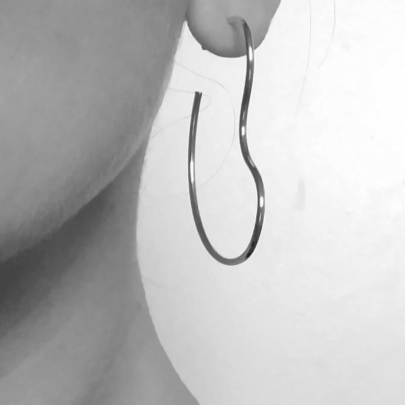 SEW A SONG Sofia hoops silver