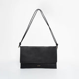 ANN KURZ Thin clutch nappa black women