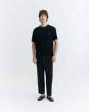 THINKING MU Aaron sol contrast t-shirt black men