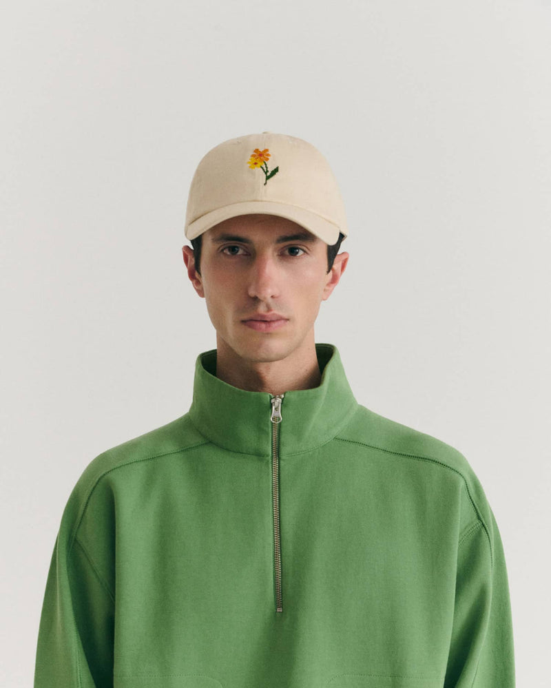 THINKING MU Chris poppy cap ecru unisex