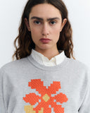 THINKING MU Jodie sweatshirt poppy grey women