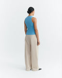 THINKING MU Juliette tank top dark dusk women