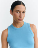 THINKING MU Juliette tank top dark dusk women