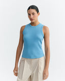 THINKING MU Juliette tank top dark dusk women