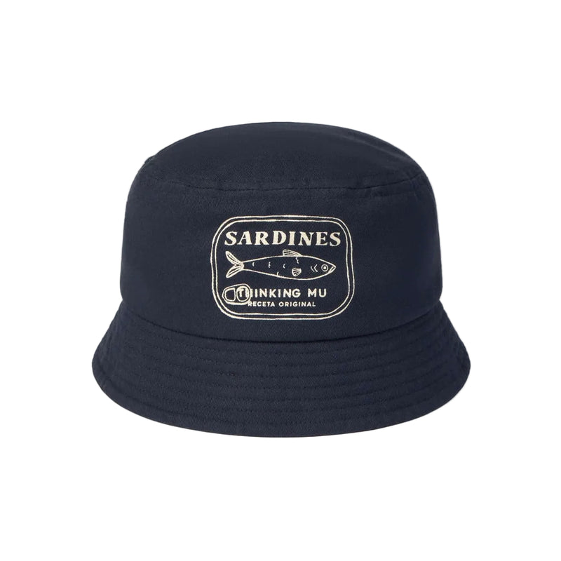 THINKING MU Kenny sardines bucket hat navy unisex