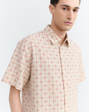 THINKING MU Kurtis lattice shirt multicolor men