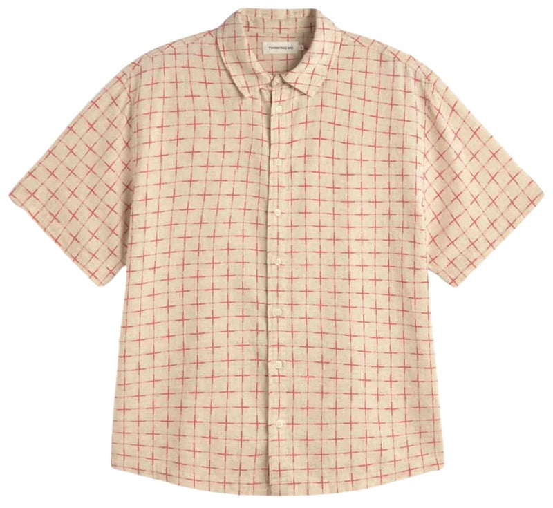 THINKING MU Kurtis lattice shirt multicolor men