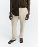 THINKING MU Light travel pants oatmeal men