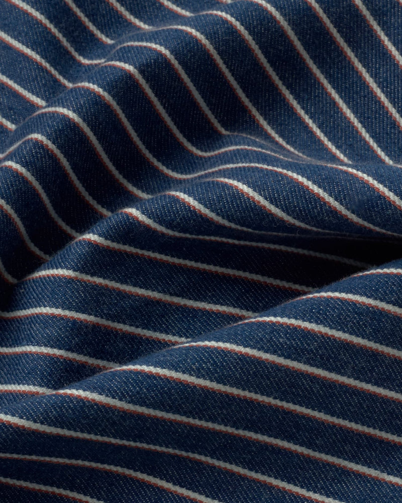 THINKING MU Luisa shorts railway stripes women