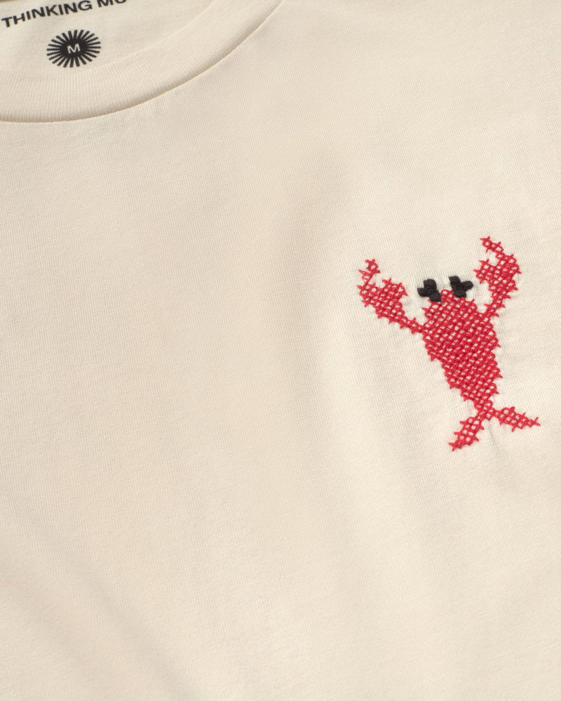 THINKING MU Zach lobster t-shirt pannacota men