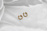 KLIMBIM Twister earrings gold plated