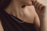 KLIMBIM Twister necklace silver