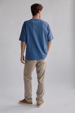 TWOTHIRDS Whitestrand t-shirt vintage indigo men