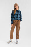 TWOTHIRDS Millisle jumper houndstooth blue women