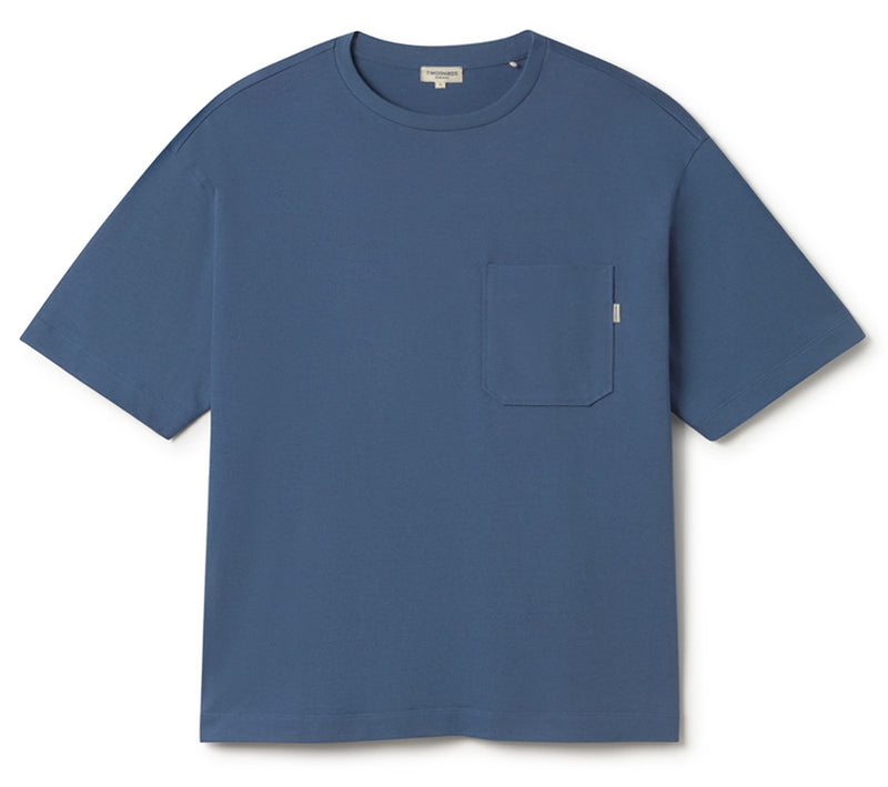 TWOTHIRDS Whitestrand t-shirt vintage indigo men