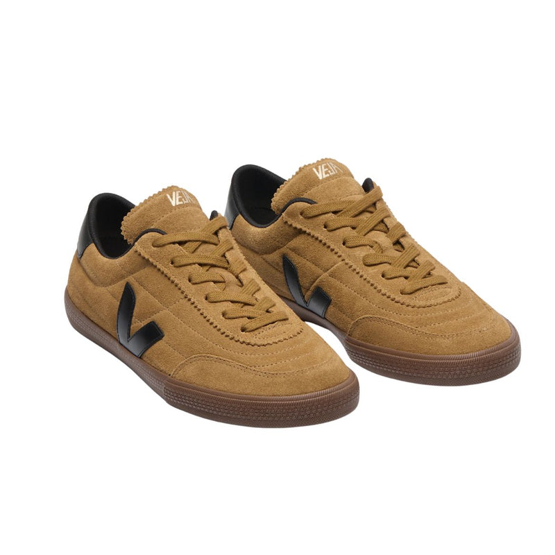 VEJA Panenka suede tent black bark men