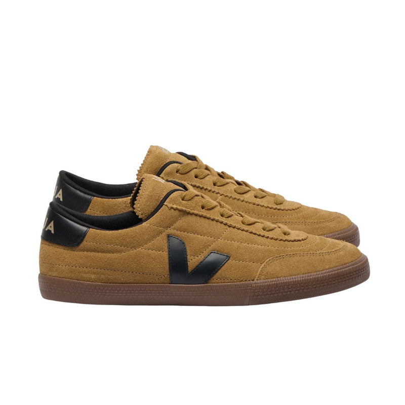 VEJA Panenka suede tent black bark men