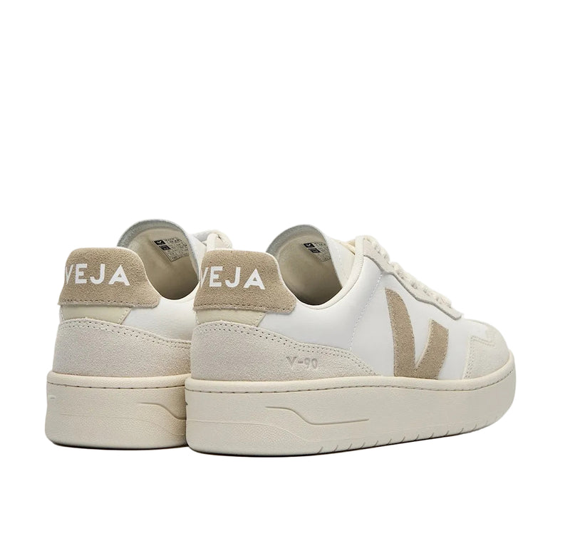 VEJA V-90 Leather white taupe women