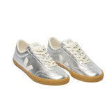 VEJA Volley leather silver white natural women