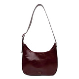 ANN KURZ Versatile hobo bag shiny nappa burgundy women