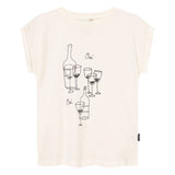 DEDICATED Visby oui wine t-shirt off-white women