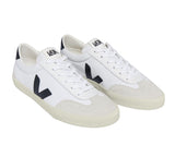 VEJA Volley canvas white black women