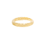 WILDTHINGS COLLECTABLES Wanderlust hammered ring gold plated