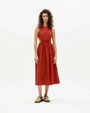 THINKING MU Kin dress Orangered cuadrito women