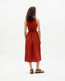 THINKING MU Kin dress Orangered cuadrito women