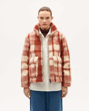 THINKING MU Sophie jacket red picnic checks women
