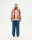 THINKING MU Sophie jacket red picnic checks women