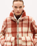 THINKING MU Sophie jacket red picnic checks women