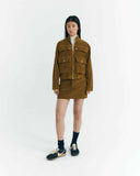 THINKING MU Celia corduroy jacket light oak women
