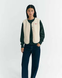 THINKING MU Jay vest ivory women