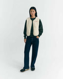 THINKING MU Jay vest ivory women