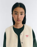 THINKING MU Jay vest ivory women