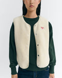 THINKING MU Jay vest ivory women