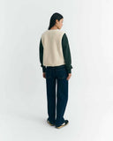 THINKING MU Jay vest ivory women